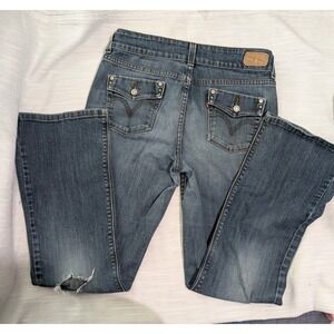 Levis 526 Jeans Womens Slender Bootcut‎ Denim Flap Pocket Size 6S/C